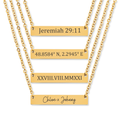 Customize Horizontal Bar Necklace
