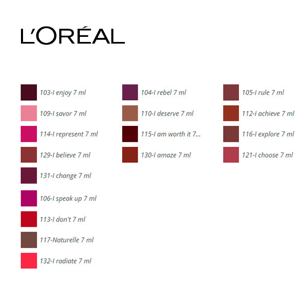 Lipstick Rouge Signature L'Oreal Make Up 7 ml