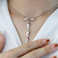 MOM Foot Personalized Necklace