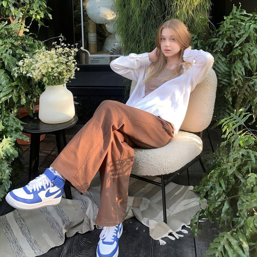 Brown Jeans Retro American