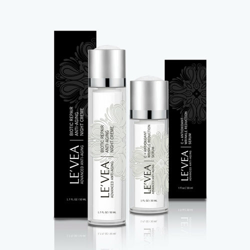 LE'VEA Age Perfect – Anti-Aging Night Cream & Vitamin C Serum Set