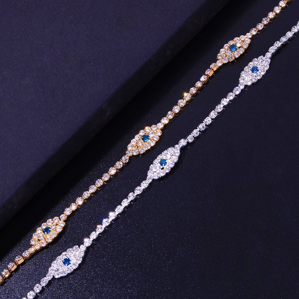 Vintage Bule Evil Eye Anklet Bracelet