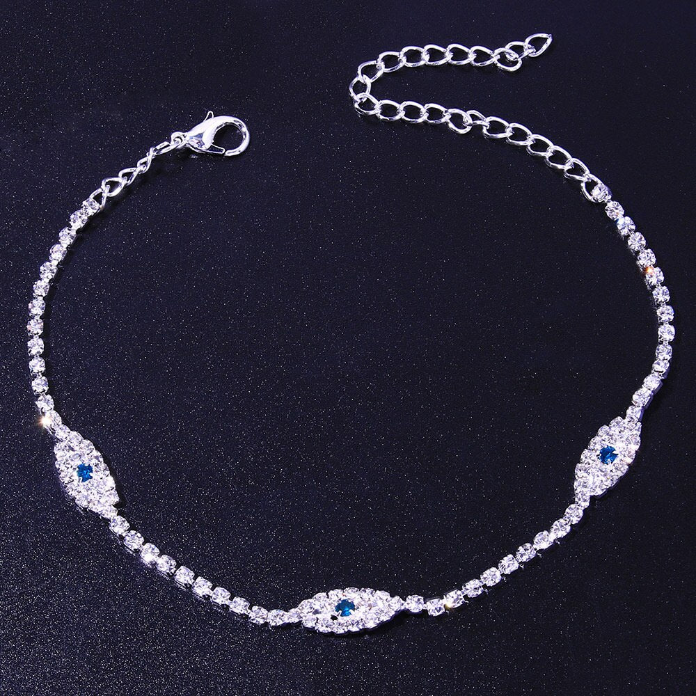 Vintage Bule Evil Eye Anklet Bracelet