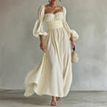Artistic Retro French Formal Dress Puff Sleeve