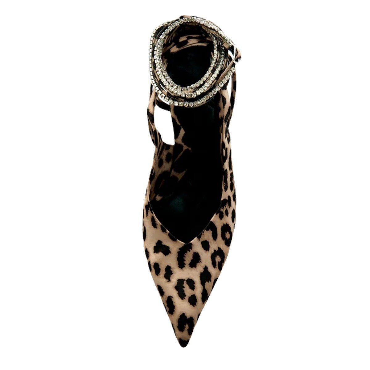 Leopard Print Suede Heels