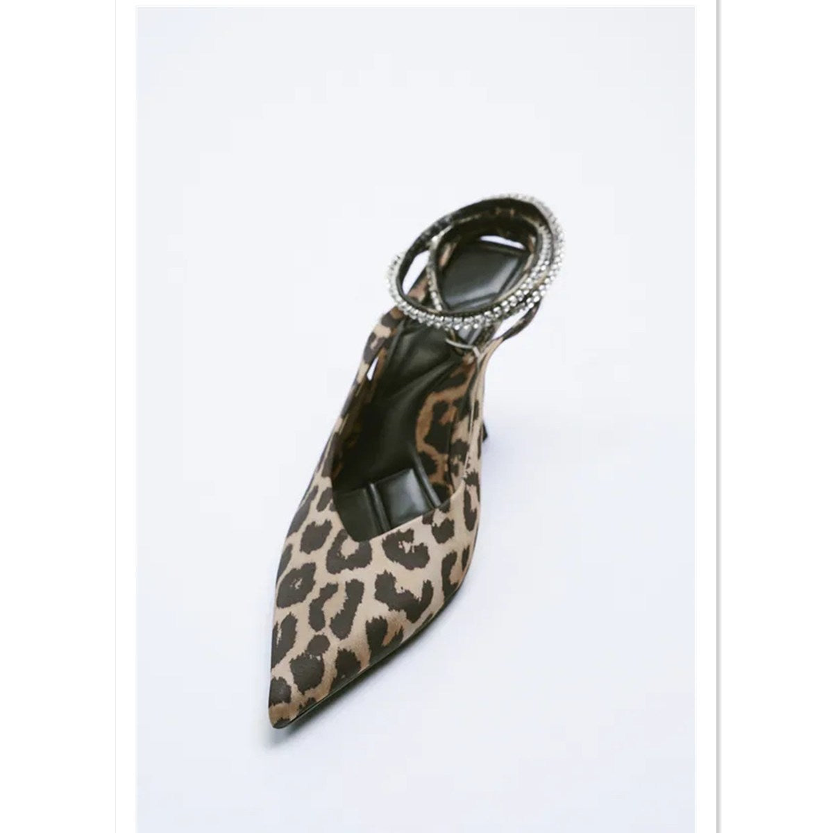 Leopard Print Suede Heels