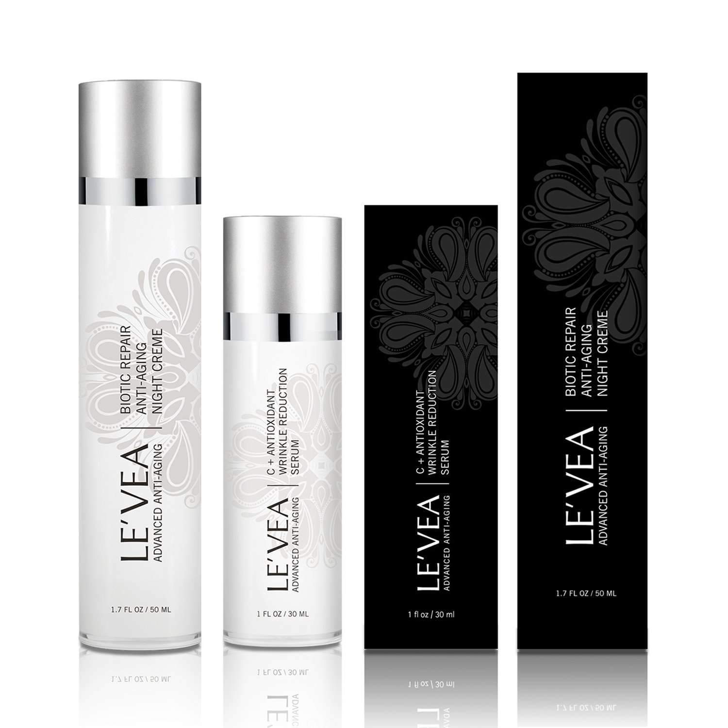 LE'VEA Age Perfect – Anti-Aging Night Cream & Vitamin C Serum Set