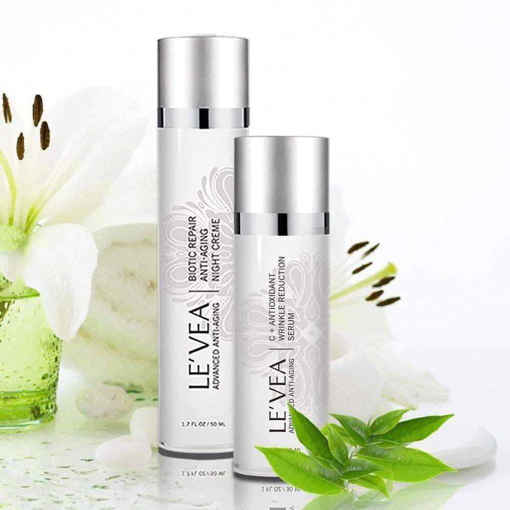 LE'VEA Age Perfect – Anti-Aging Night Cream & Vitamin C Serum Set