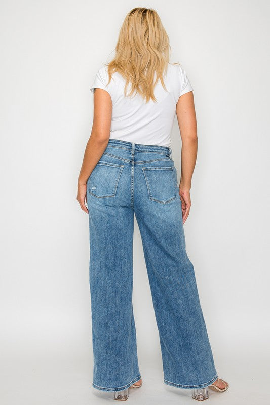 High Rise Wide Leg Jeans