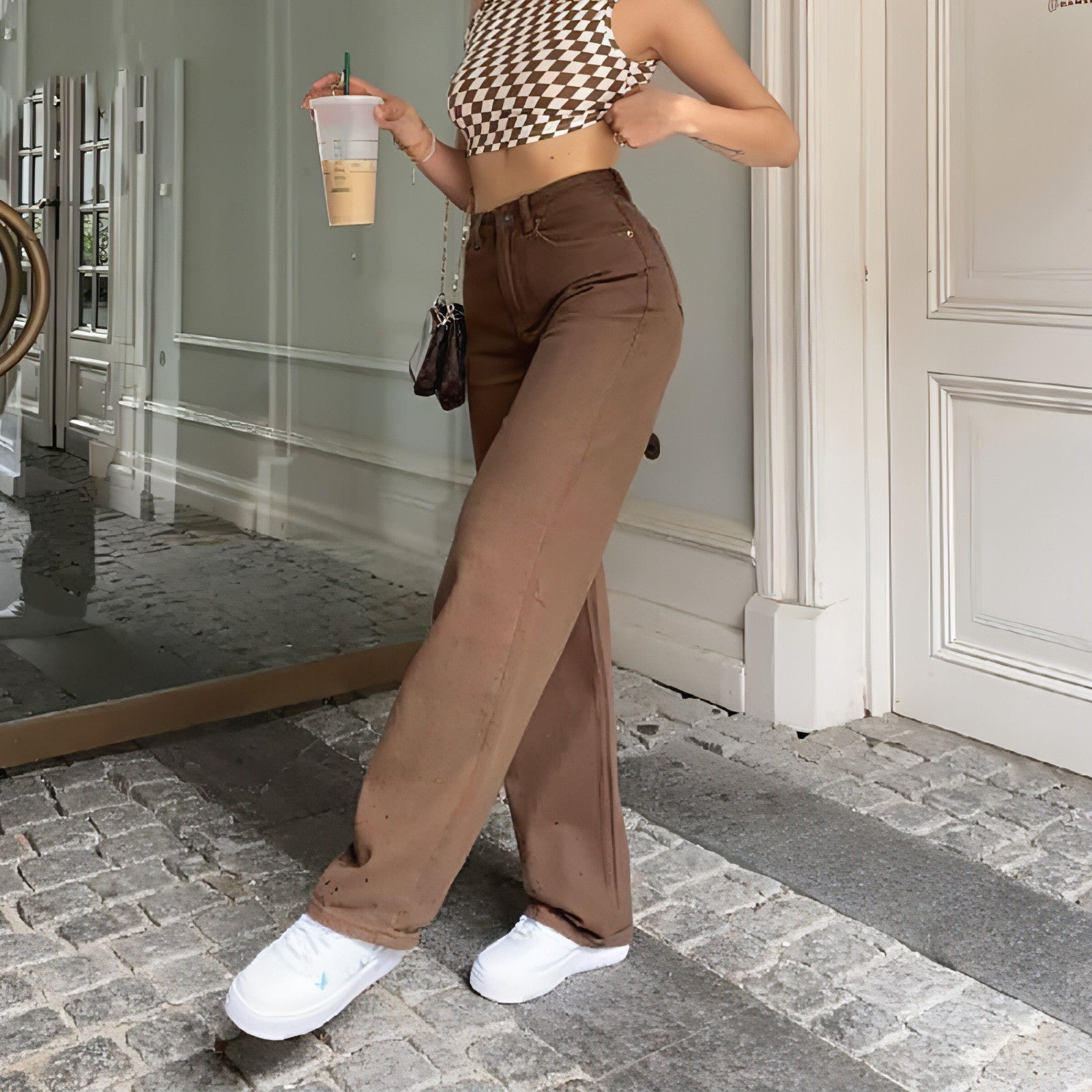 Brown Jeans Retro American