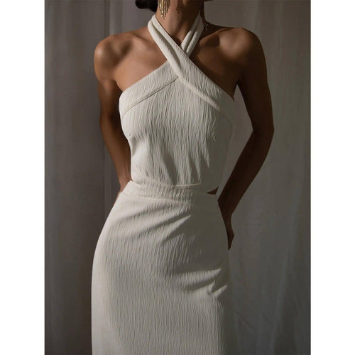 Holiday Style Polyester Neck Dress