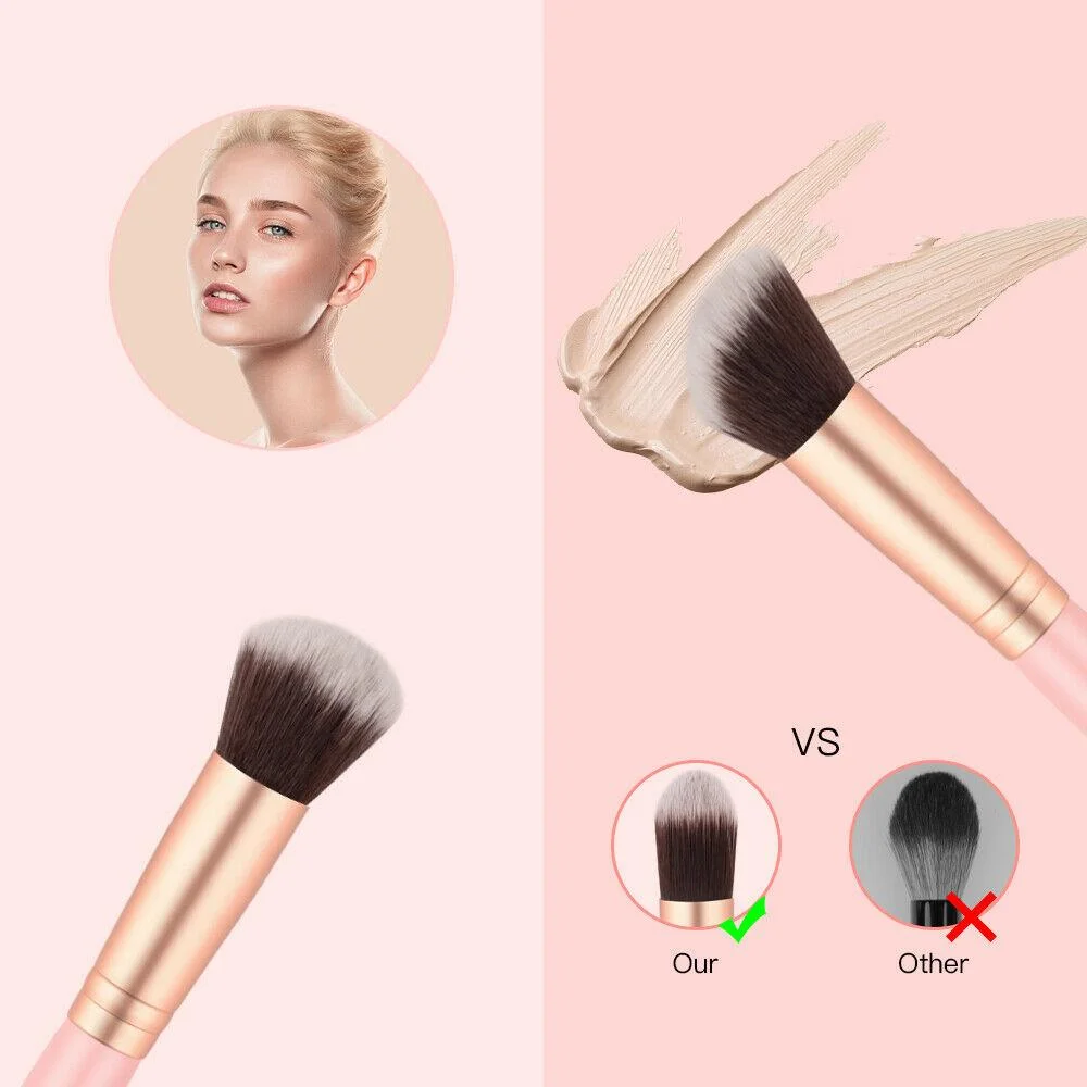 Crystal Wand Makeup Brush Set – 14 Pcs