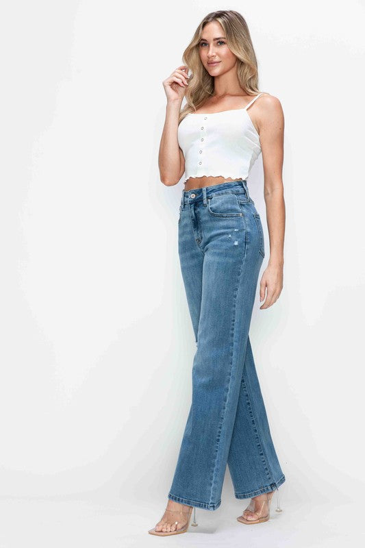 High Rise Wide Leg Jeans