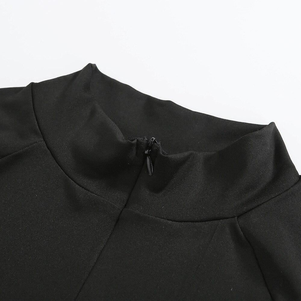 Seamless Black Set Gym Clothes Fashion Long Sleeve Zipper