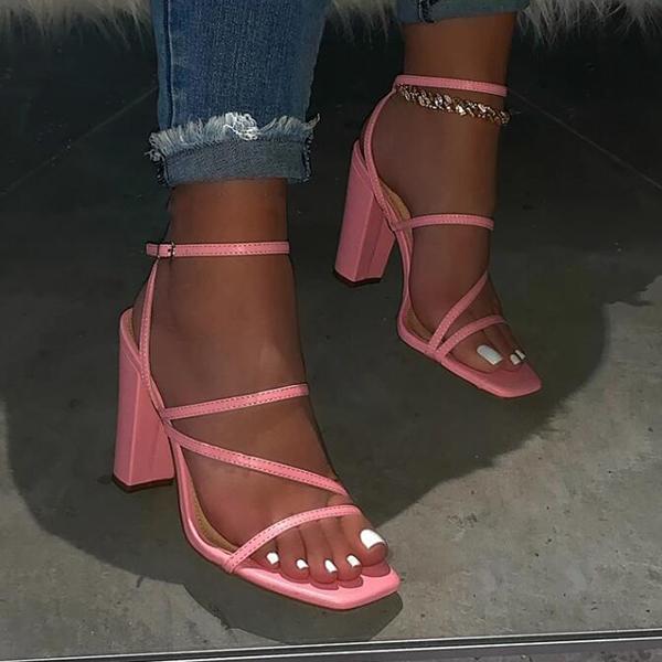 Versatile Open-toe High-heels